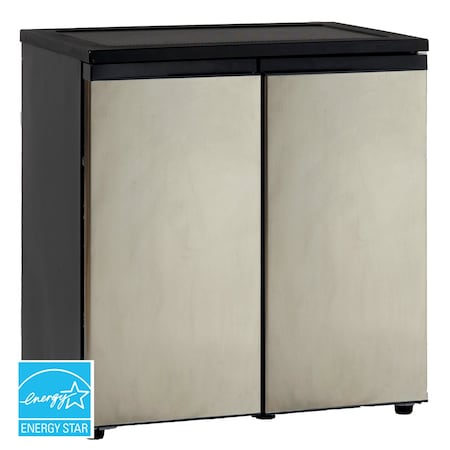 Avanti 5.5 cu. ftCompact Refrigerator, Stainless Steel with Black Cabinet RMS551SS